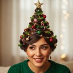 11 Festive Christmas Tree Hairstyles with Accessories Looks