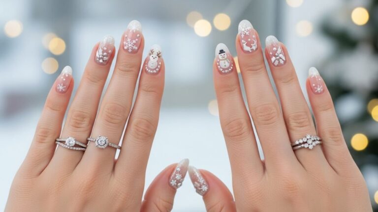 17 Dreamy White Christmas Nail Ideas for a Chic Holiday Look